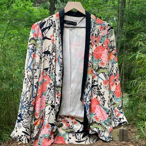 Zara printed blazer